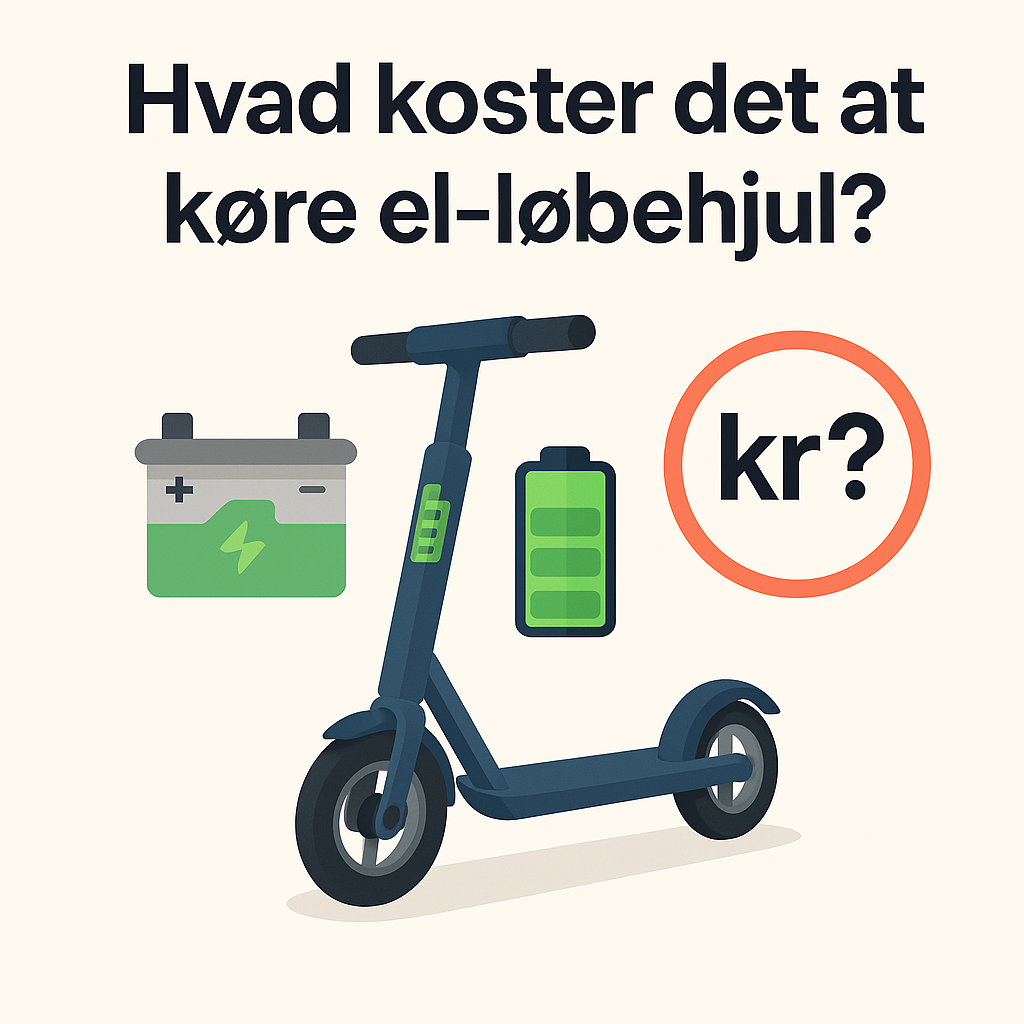 Hvad koster et el-løbehjul i drift?